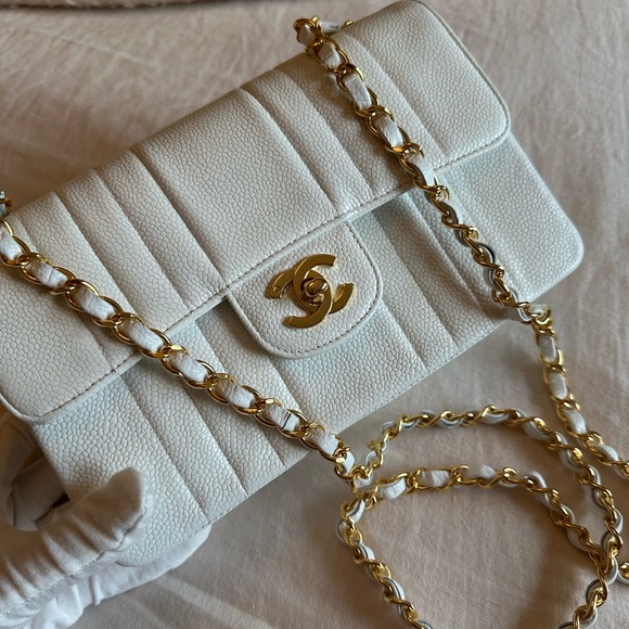 Vintage Chanel Mini Caviar Classic Flap Bag - Picture 1 of 16